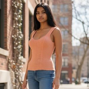 We The Free - Free People - EC - Coral Ribbed Tank